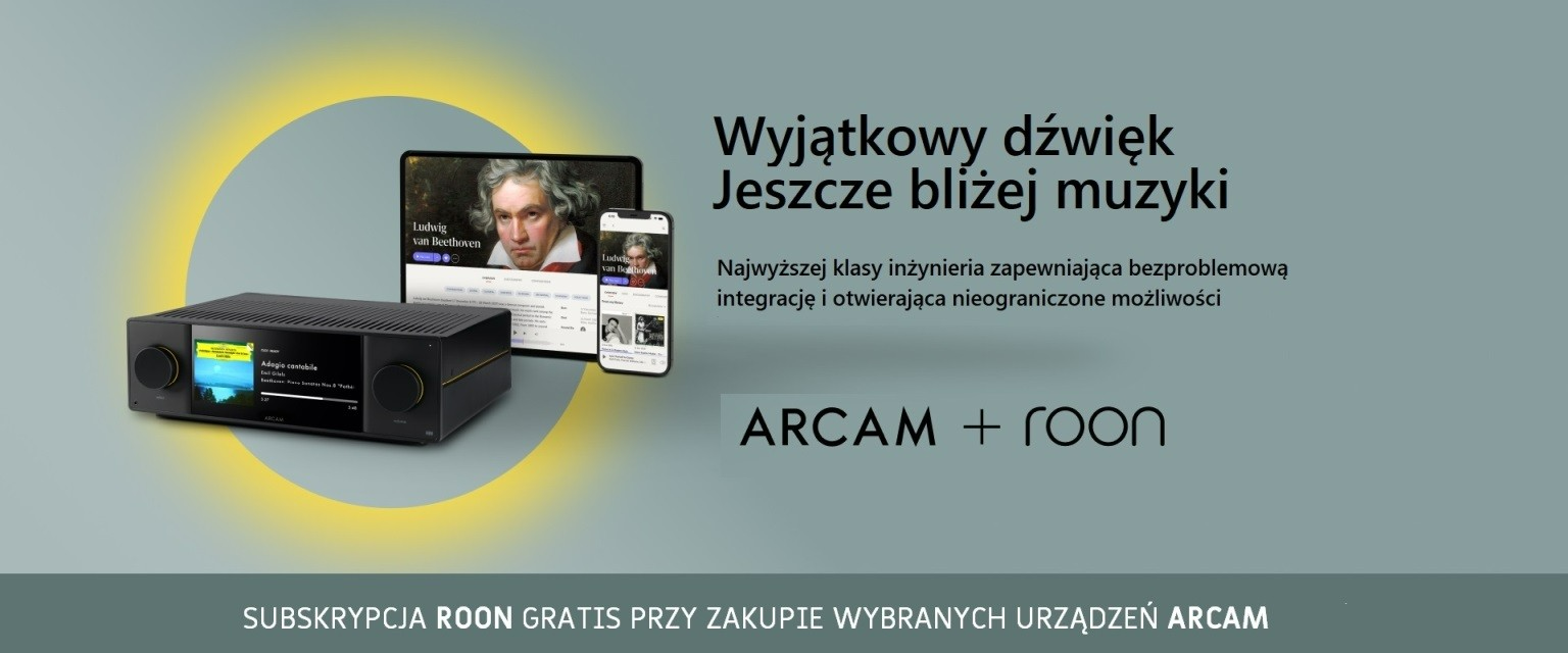 Subskrypcja Roon Gratis Przy zakupie wybranych praduktów Arcam Radia